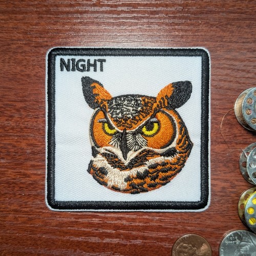 Patch gufo notturno - gufo, animali