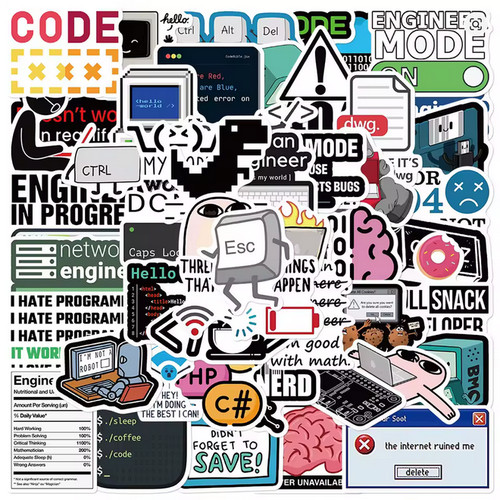 Adesivi programmatore dev - adesivi, |
